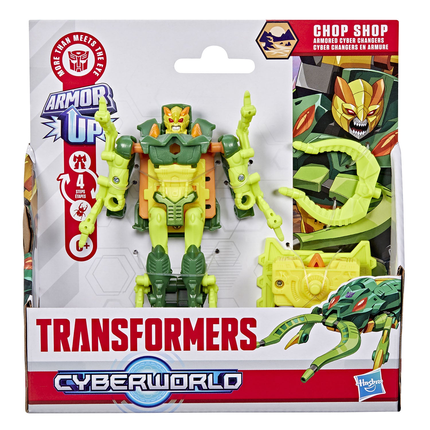 transformers-tra-cyberworld-4in-figure Cyber Changer Armor Chop Shop